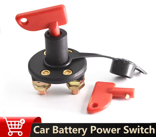 Car battery isolator cut - battery, off