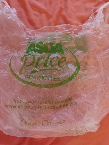 Asda plastic carrier bag - asda,
