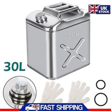 30L 304 Stainless Steel Jerry Can Fuel  Storage for Boat/4WD/Car/RV/Motor