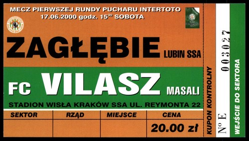 Ticket 2000 zaglebie - ticket,
