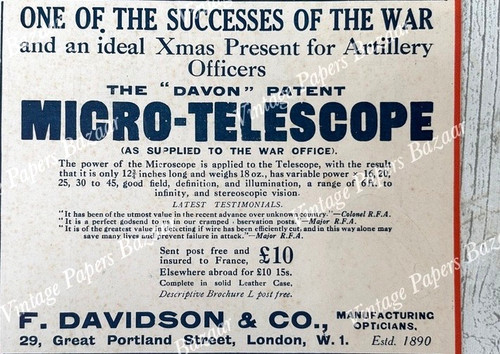 Davon micro telescope - davon, f