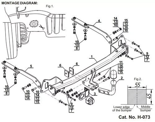 Swan neck tow - for, honda