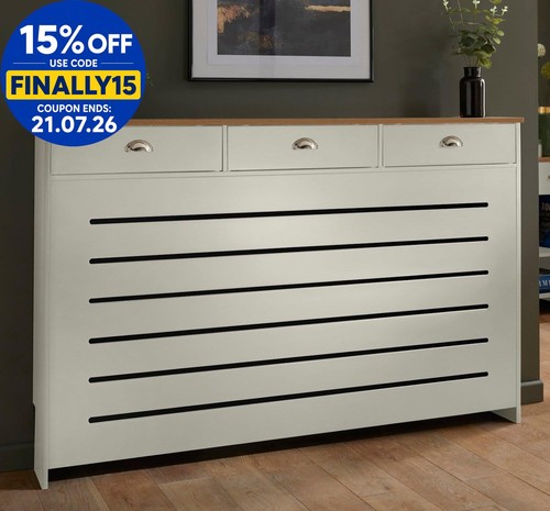 Cream radiator cover cabinet - cream,
