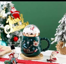 Christmas Tree Ceramic Mug Festive Cup for Coffee, Tea & Hot Chocolate