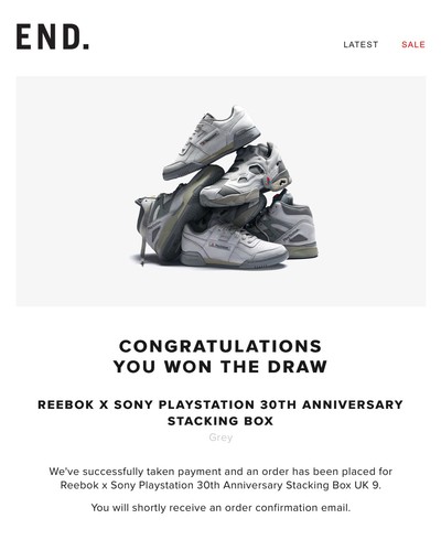 Reebok sony playstation 30th - sony,