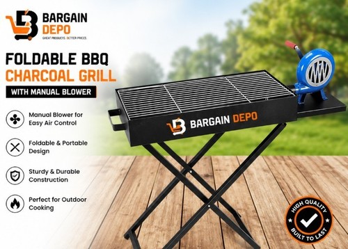 Foldable bbq charcoal - charcoal, grill