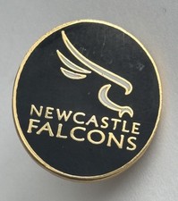 NEWCASTLE FALCONS OFFICIAL RUGBY LAPEL PIN BADGE