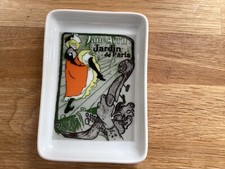 Jane Avril Jardin de Paris Toulouse Lautrec Limogues France Trinket Dish Porcela