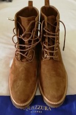 Aquazzura Firenze Night Rider Embellished Suede Ankle Boot Tan uk 2.5, eu 35