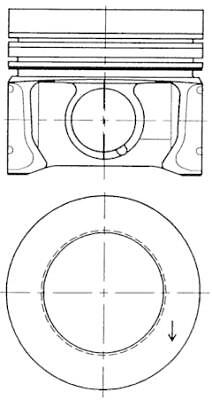 Kolbenschmidt 41095600 piston - kolbenschmidt,