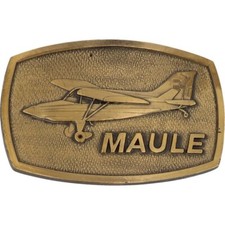New Maule Air Aircraft Stol Bush Plane Aviation Pilot 80s Nos Vtg Belt Buckle