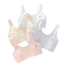 Girls Sports Bra Cotton Crop