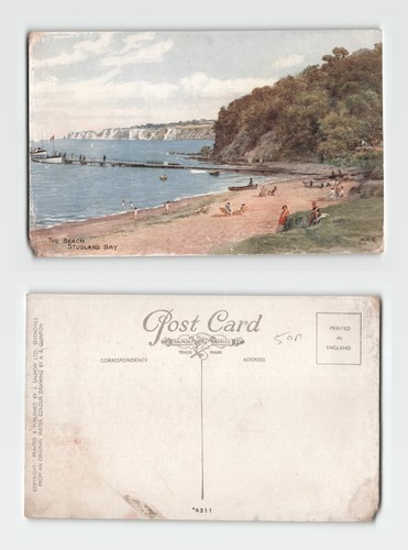 Postcard the beach studland - beach,