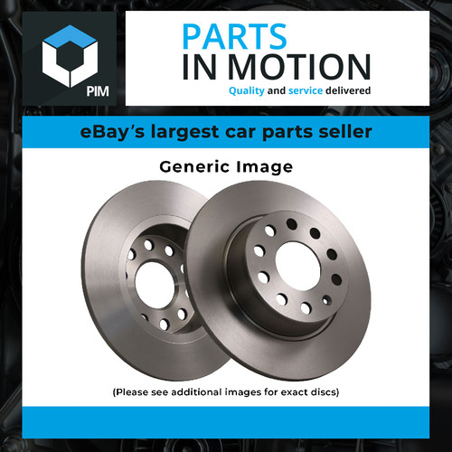 Brake discs pair solid fits - brake,