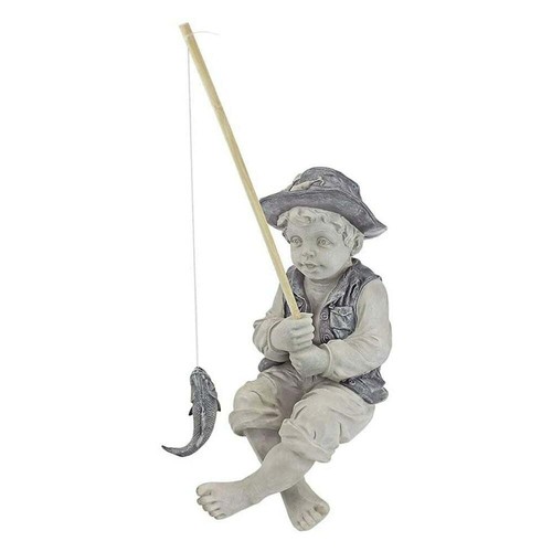 Fishing boy garden statue - boy,