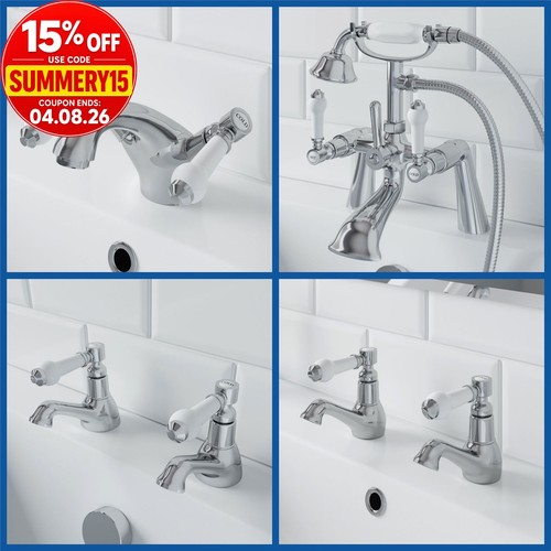 Traditional bathroom chrome - bathroom,