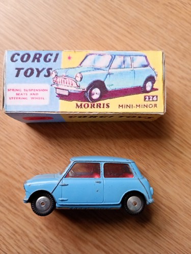 Corgi morris mini minor - mini, blue