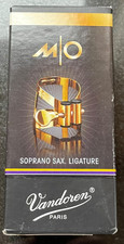 NEW Vandoren MO ligature for Soprano Saxophone  Gold finish & Black Cap