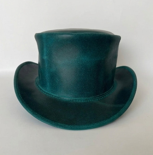 Handmade emerald teal leather - emerald,