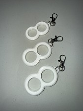 Knuckle Duster Keychain WHITE for Men Women Car Key Chain SET OF 3 SIZES  