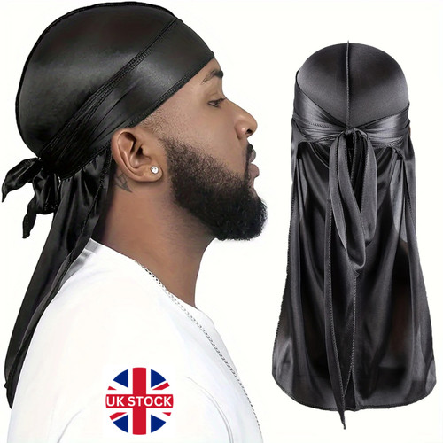 Men silk durag - silk, tail