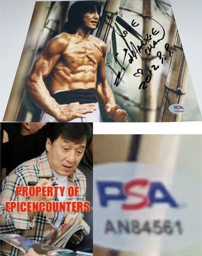 Jackie chan signed rare - jackie,