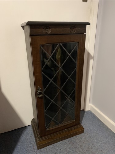 Storage cabinet oak - cd,