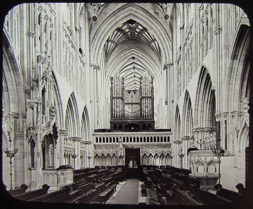 Glass magic lantern slide - magic,