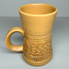 Vintage Purbeck Pottery Mug Brown Textured Clay Decorative Item Made in England