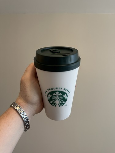 Starbucks tumbler with slide - with,