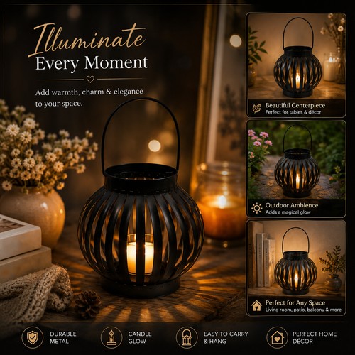 Set round lantern - of,