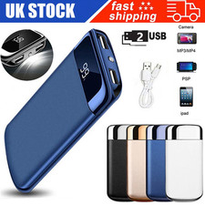 90000mAh Portable Power Bank 2 USB Charger Battery Pack For Mobile Phone Fast