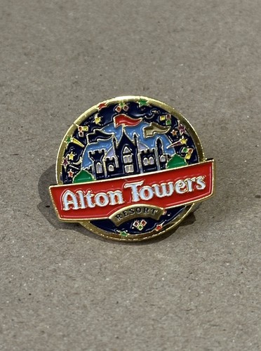Alton towers logo pin badge - towers,