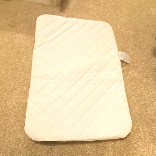 White quilted baby cot crib - white,