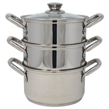 Steamer 20cm 3 Tier Stainless