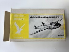 merlin models Kit 17 1:72 de Havilland vampire T.11 RAF/RAAF  NOS model kit