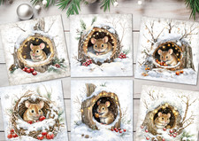 Christmas Card Toppers Snowy