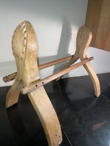 Vintage wooden camel - vintage, saddle