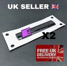 2x Black /Purple Audi S Line