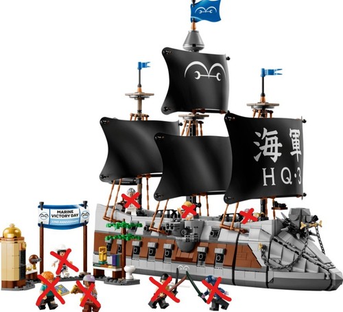 Lego one piece garp marine - lego, garp's