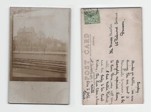 Postcard edwardian railway - -,