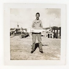 Soldier Holding Big Fish Photo