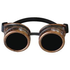 Bronze steampunk goggles - bronze,