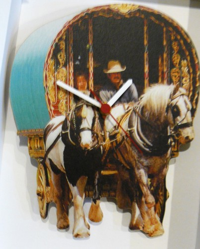Bowtop gypsy caravan - clock,