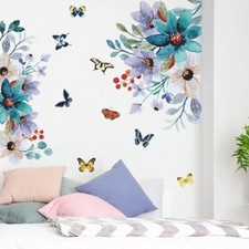 Flower Wall Stickers Butterfly