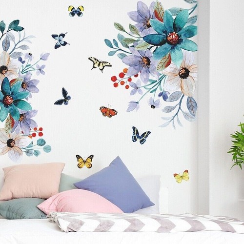Flower wall stickers butterfly - flower,