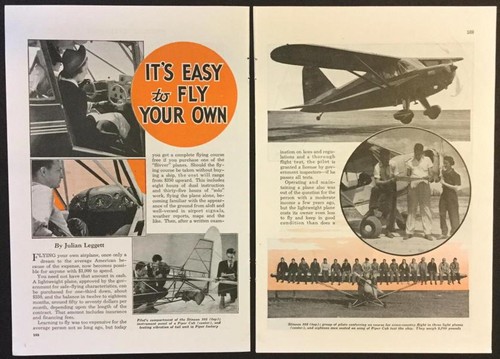 Small planes 1940 - planes, article