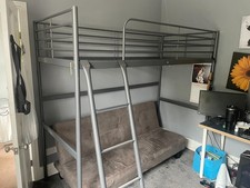 bunkbed and sofa in metal