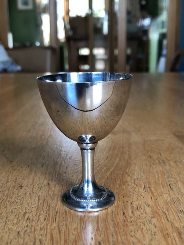 Vintage silver plated egg - silver, egg-cup