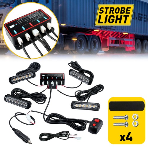 Universal vehicle amber strobe - amber,